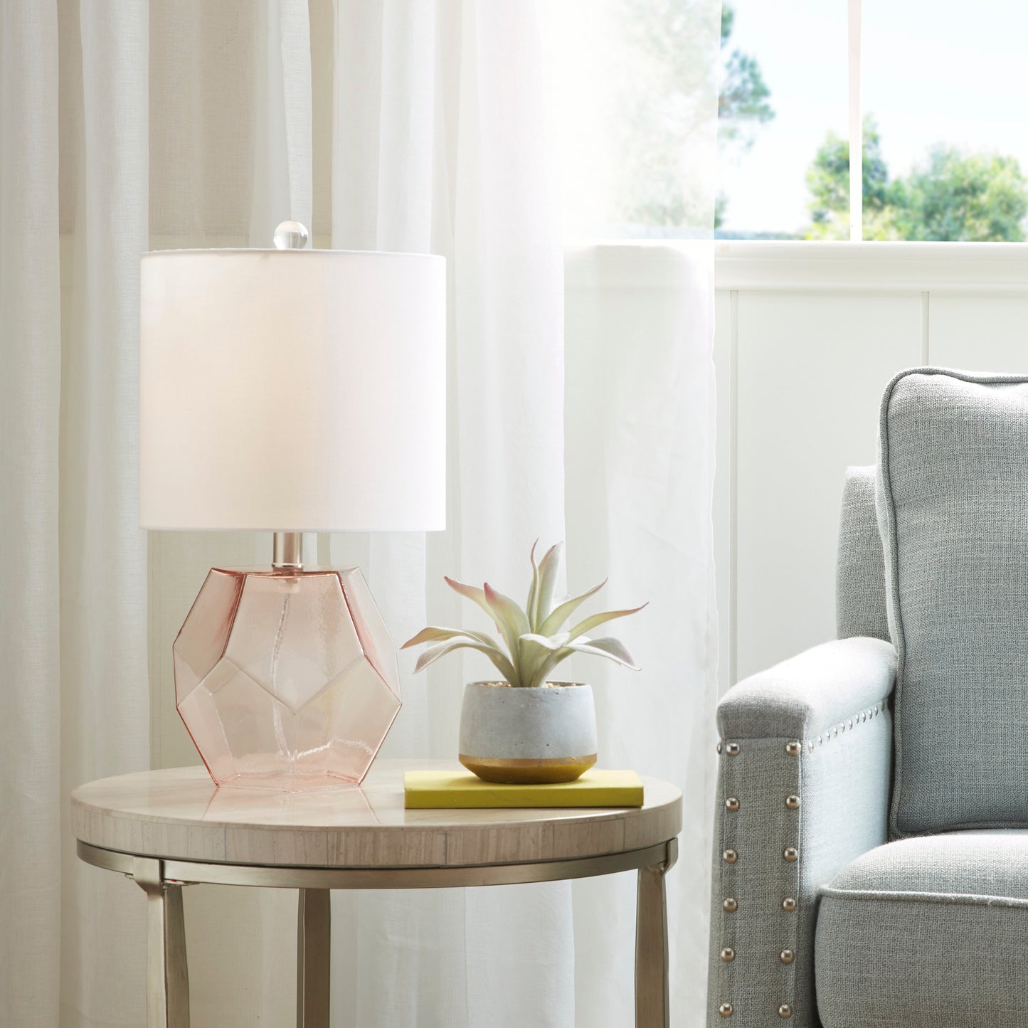 510 Design Geometric Glass Table Lamp