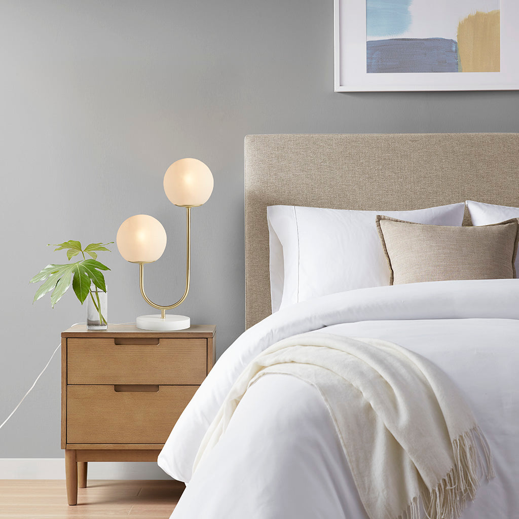 510 Design Metal 2-Light Globe Table Lamp
