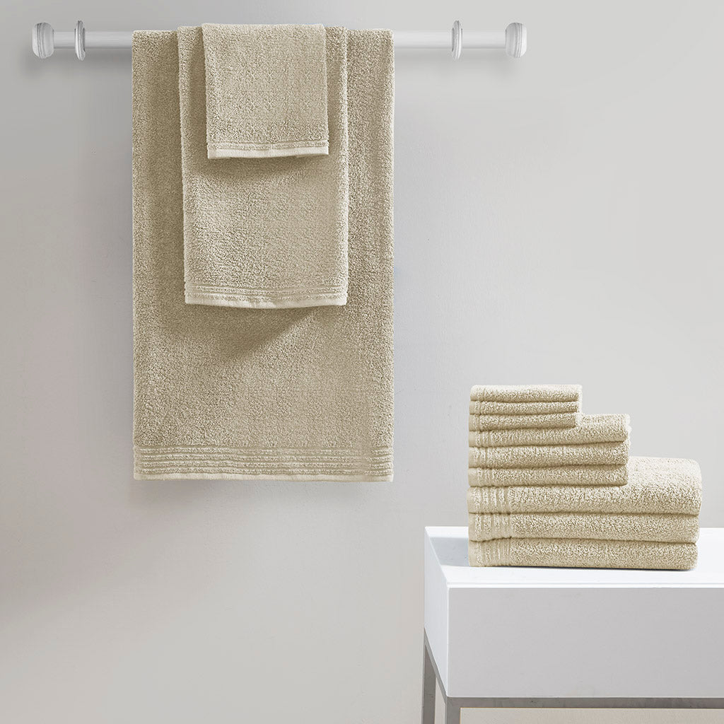 510 Design 100% Cotton Quick Dry 12 Piece Bath Towel Set