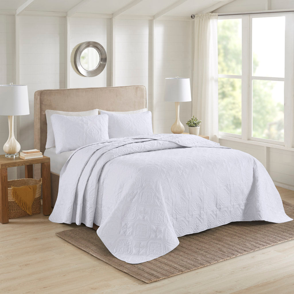 510 Design 3 Piece Reversible Bedspread Set