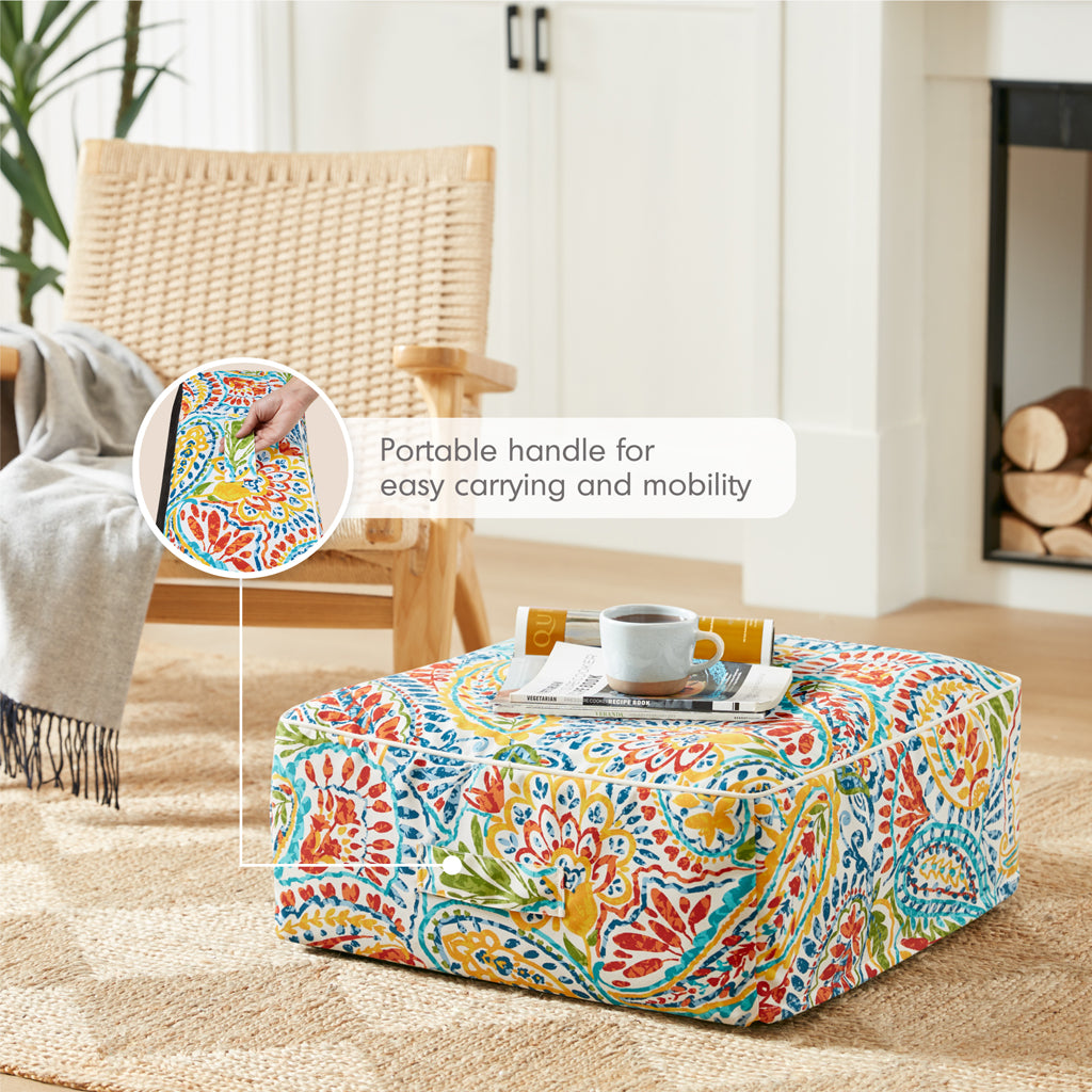 510 Design Portable Water Repellent Inflatable Cube Ottoman