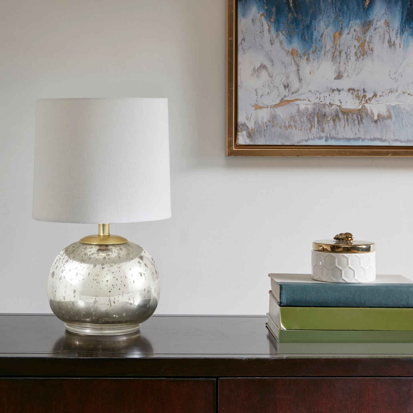 510 Design Metallic Glass Table Lamp