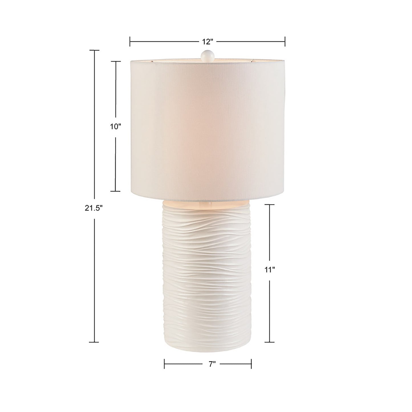 510 Design Textured Resin Table Lamp