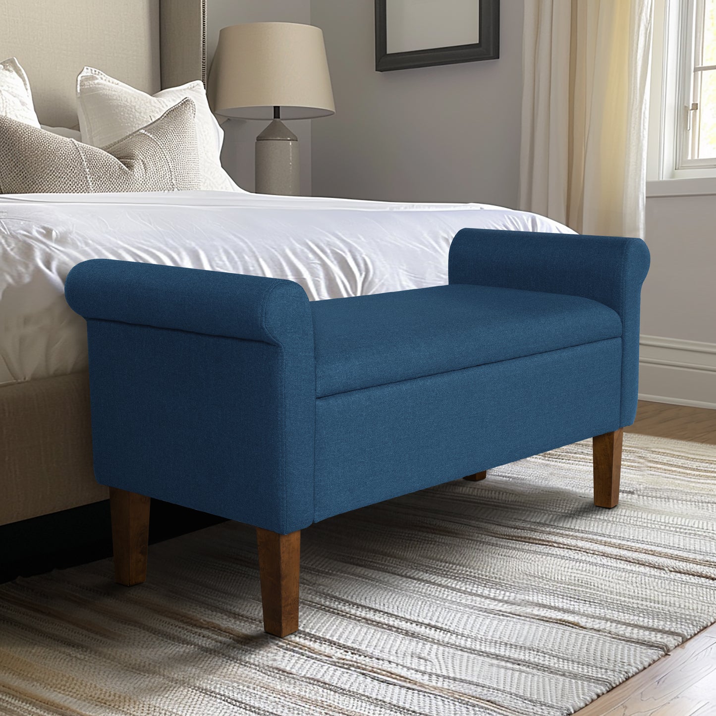 Aubrey Upholstered Storage Bench