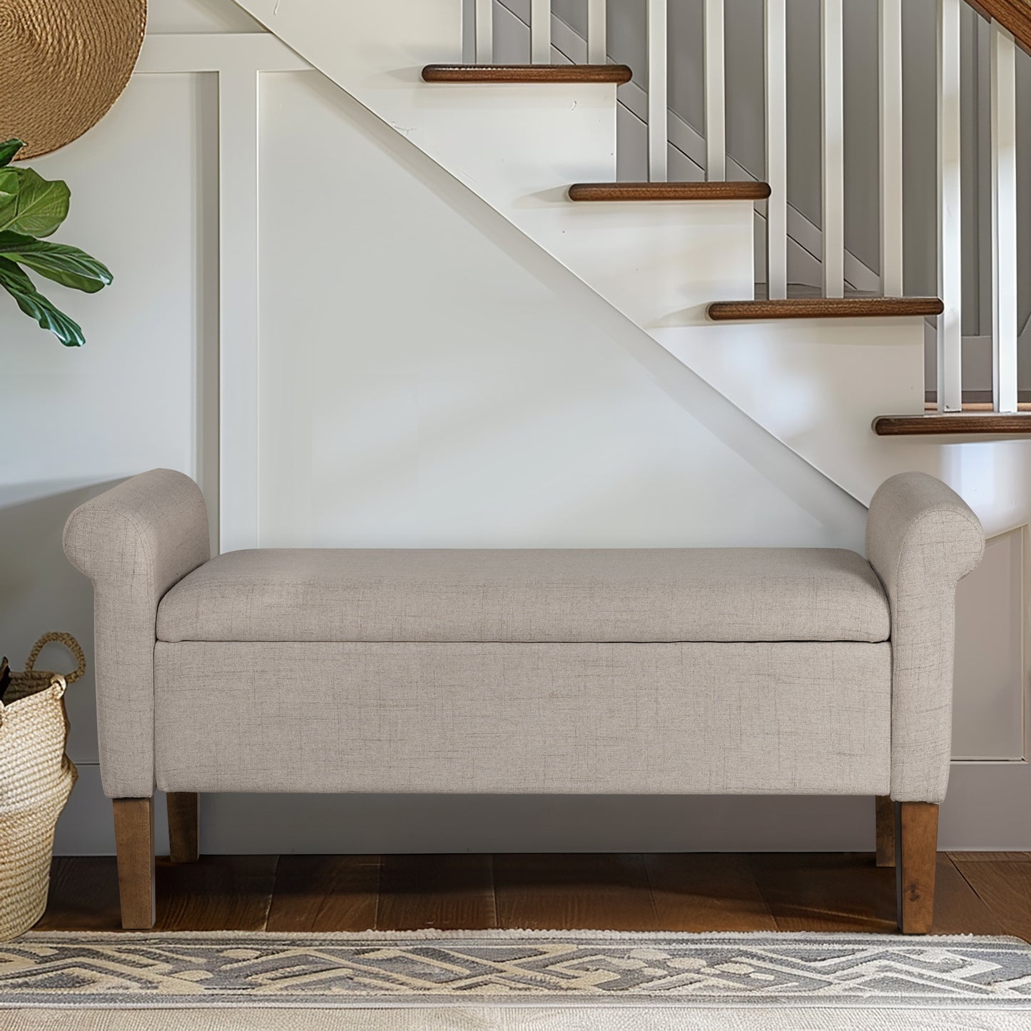 Aubrey Upholstered Storage Bench