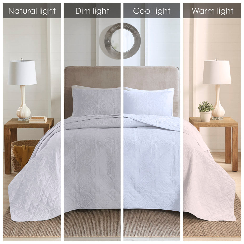 510 Design 3 Piece Reversible Bedspread Set