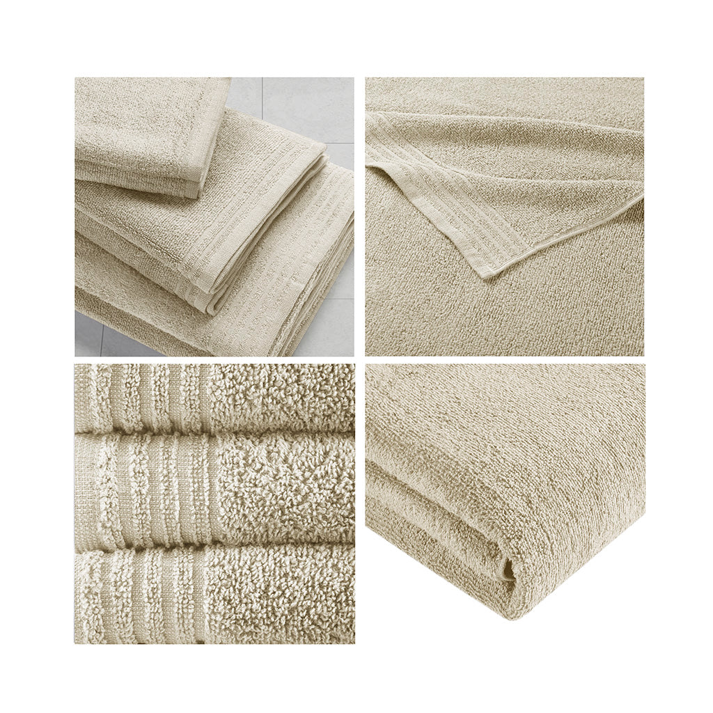 510 Design 100% Cotton Quick Dry 12 Piece Bath Towel Set