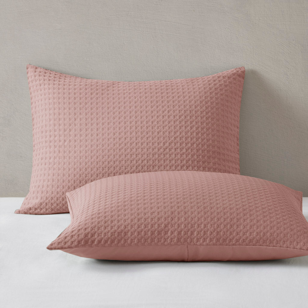 Mina Waffle Weave Textured Comforter Set