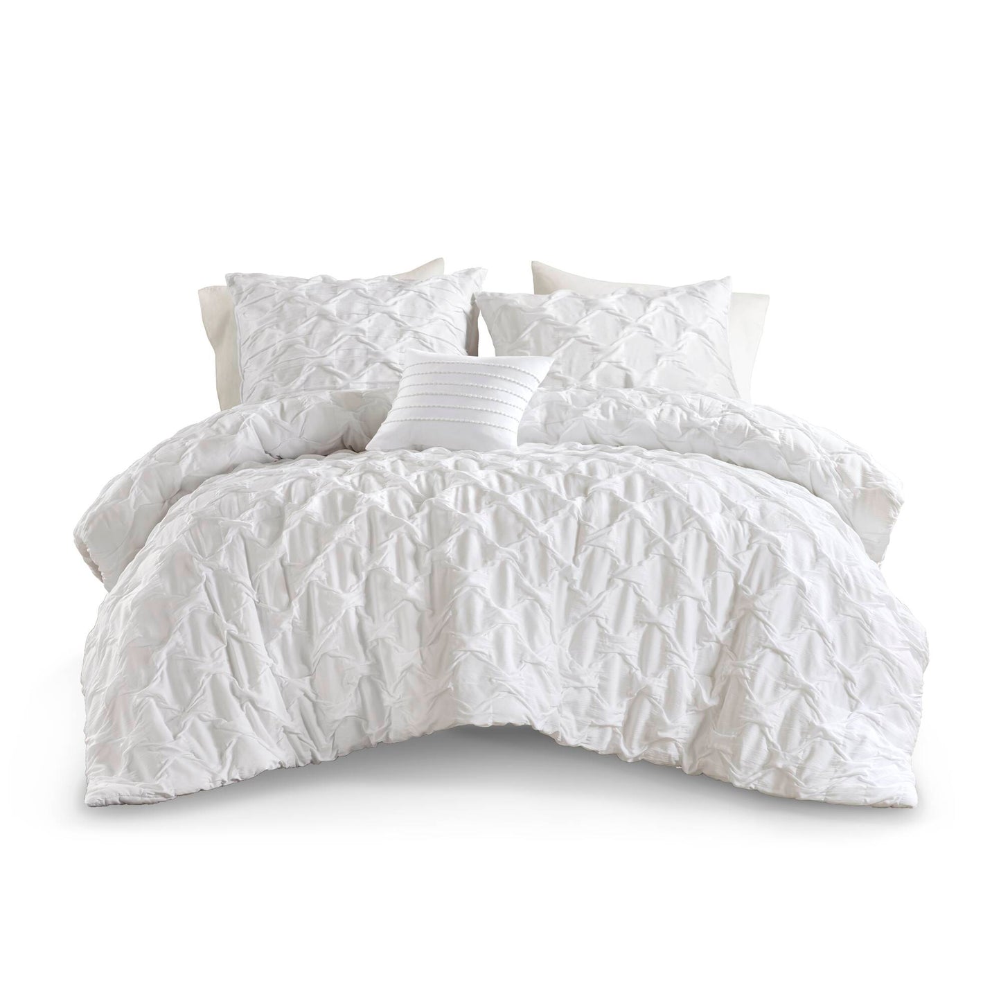 Bailey Diamond Pucker Woven Comforter Set