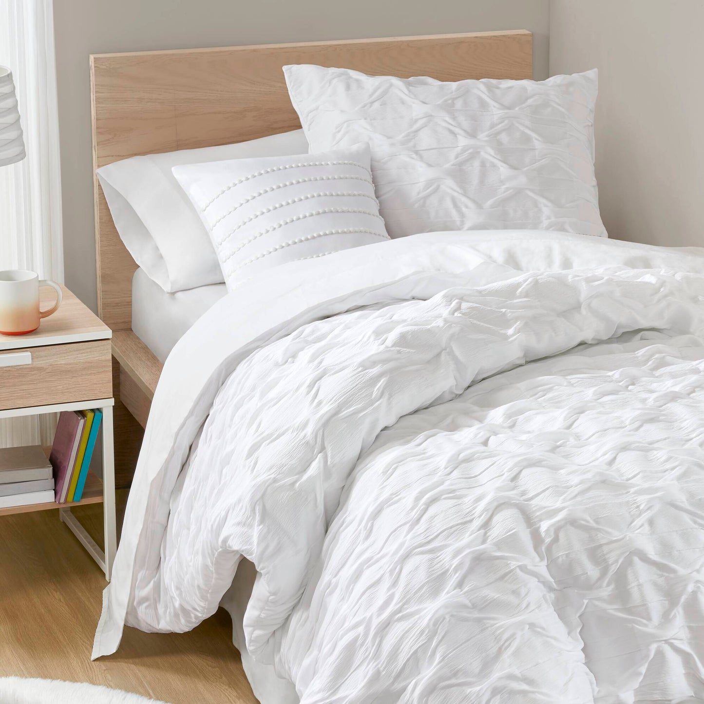 Bailey Diamond Pucker Woven Comforter Set