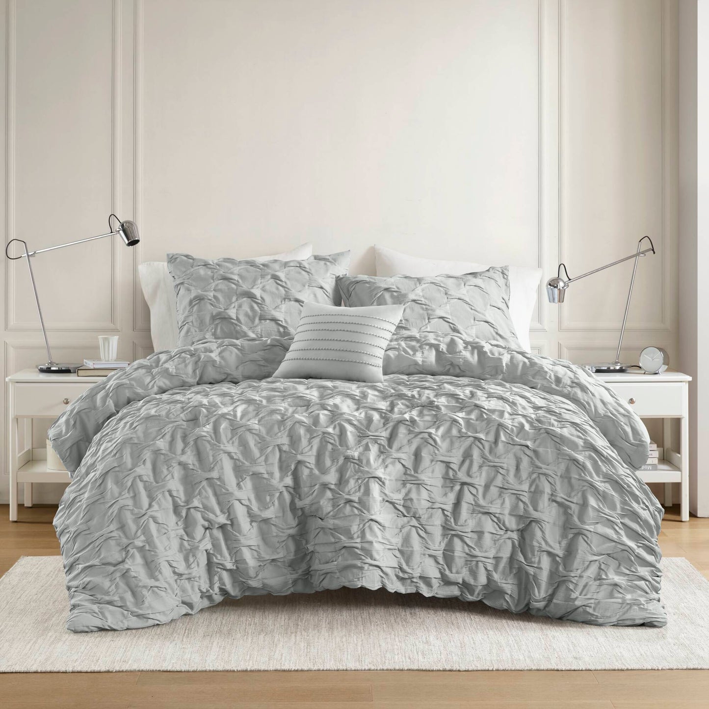 Bailey Diamond Pucker Woven Comforter Set