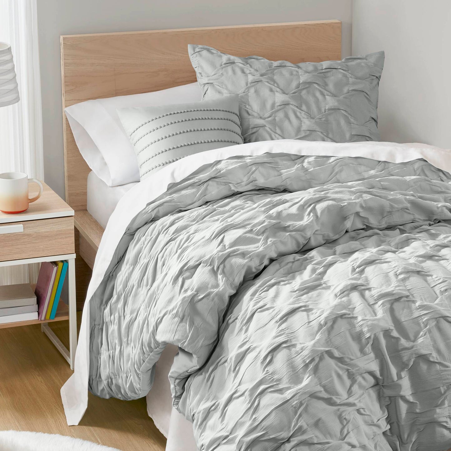 Bailey Diamond Pucker Woven Comforter Set