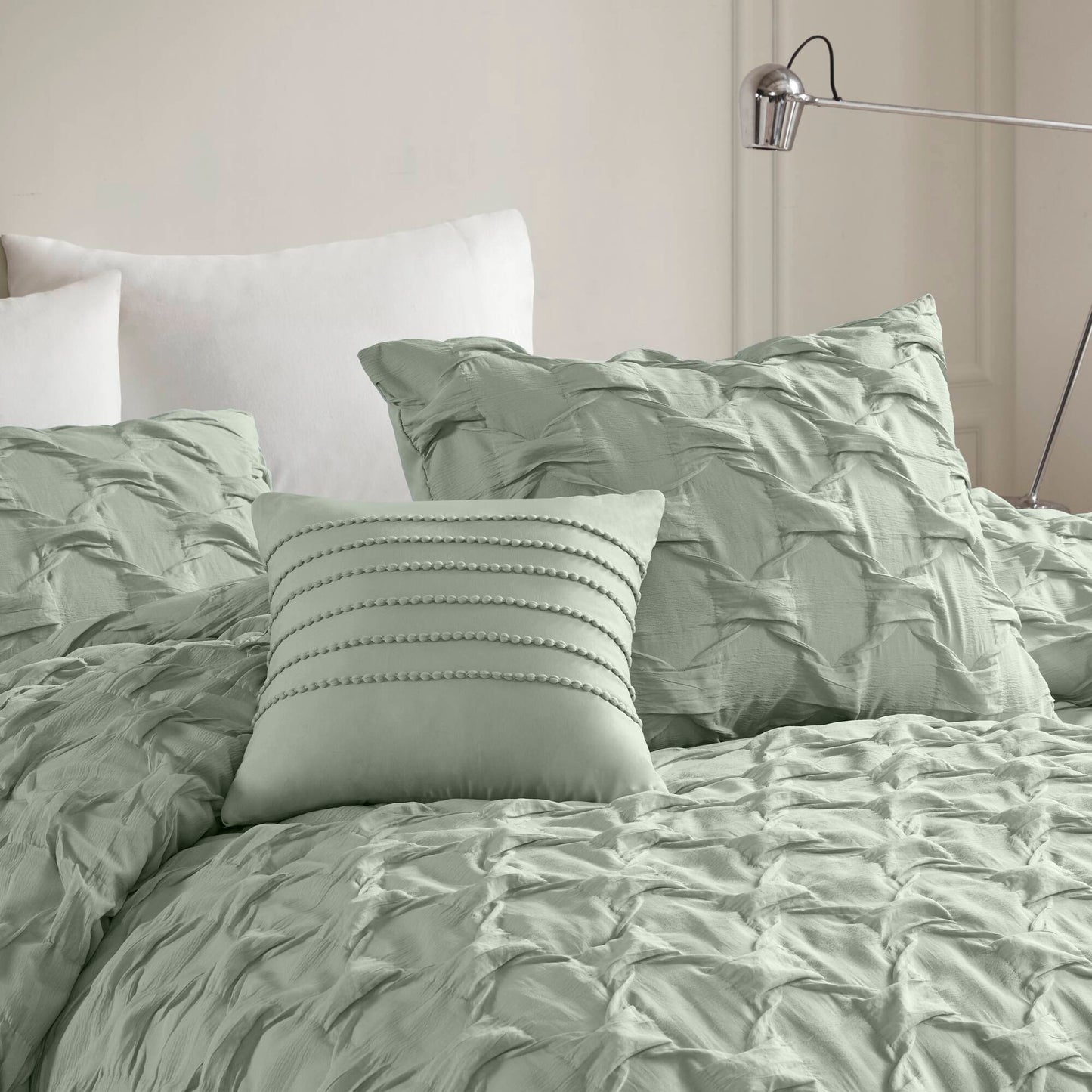 Bailey Diamond Pucker Woven Comforter Set