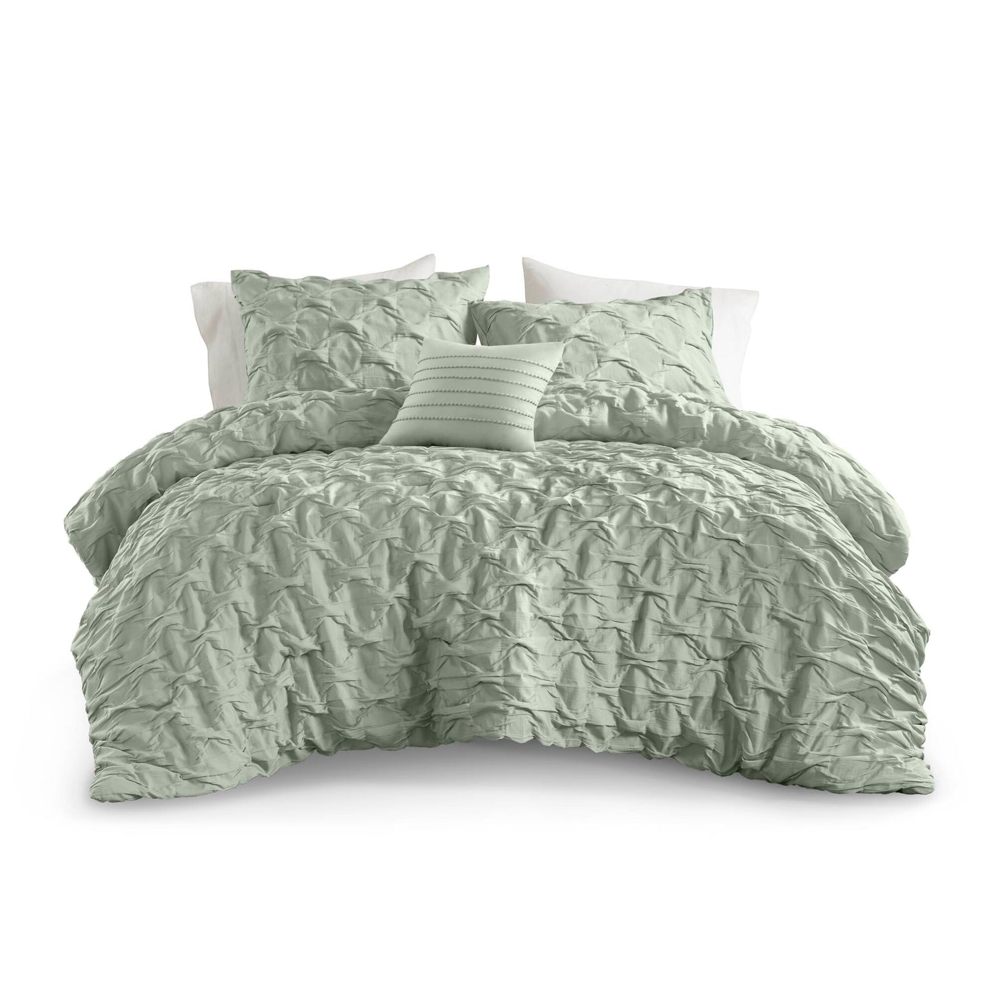 Bailey Diamond Pucker Woven Comforter Set