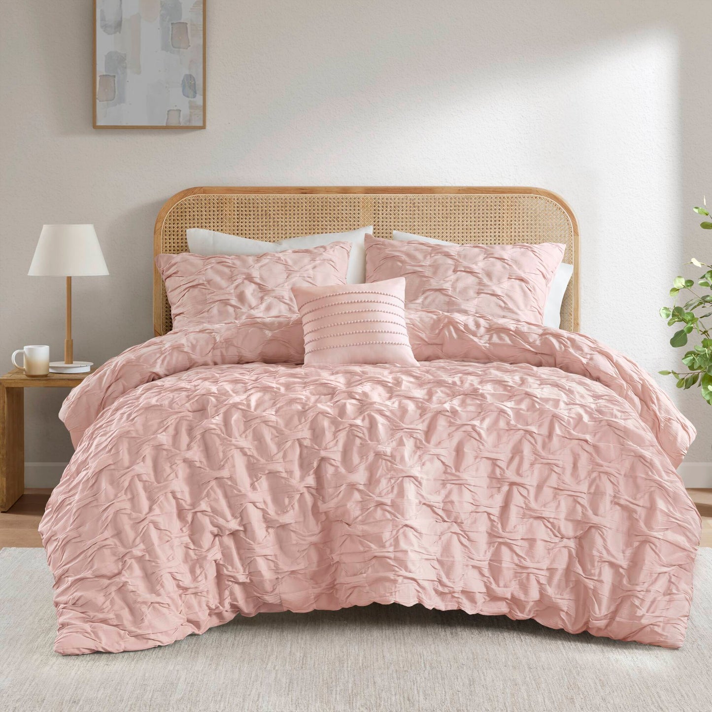 Bailey Diamond Pucker Woven Comforter Set