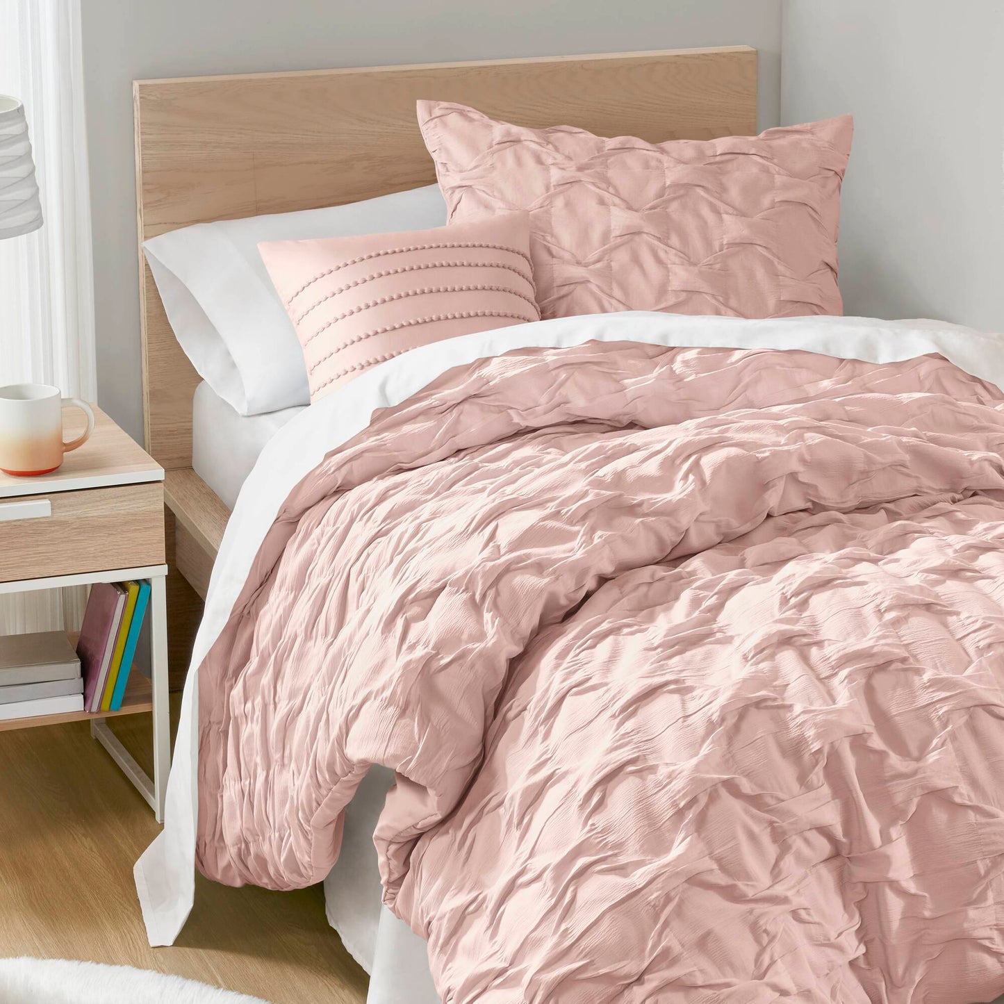 Bailey Diamond Pucker Woven Comforter Set
