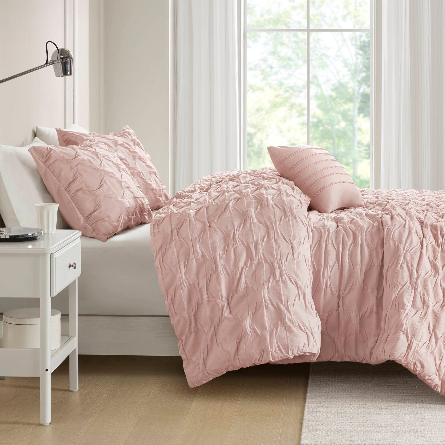 Bailey Diamond Pucker Woven Comforter Set