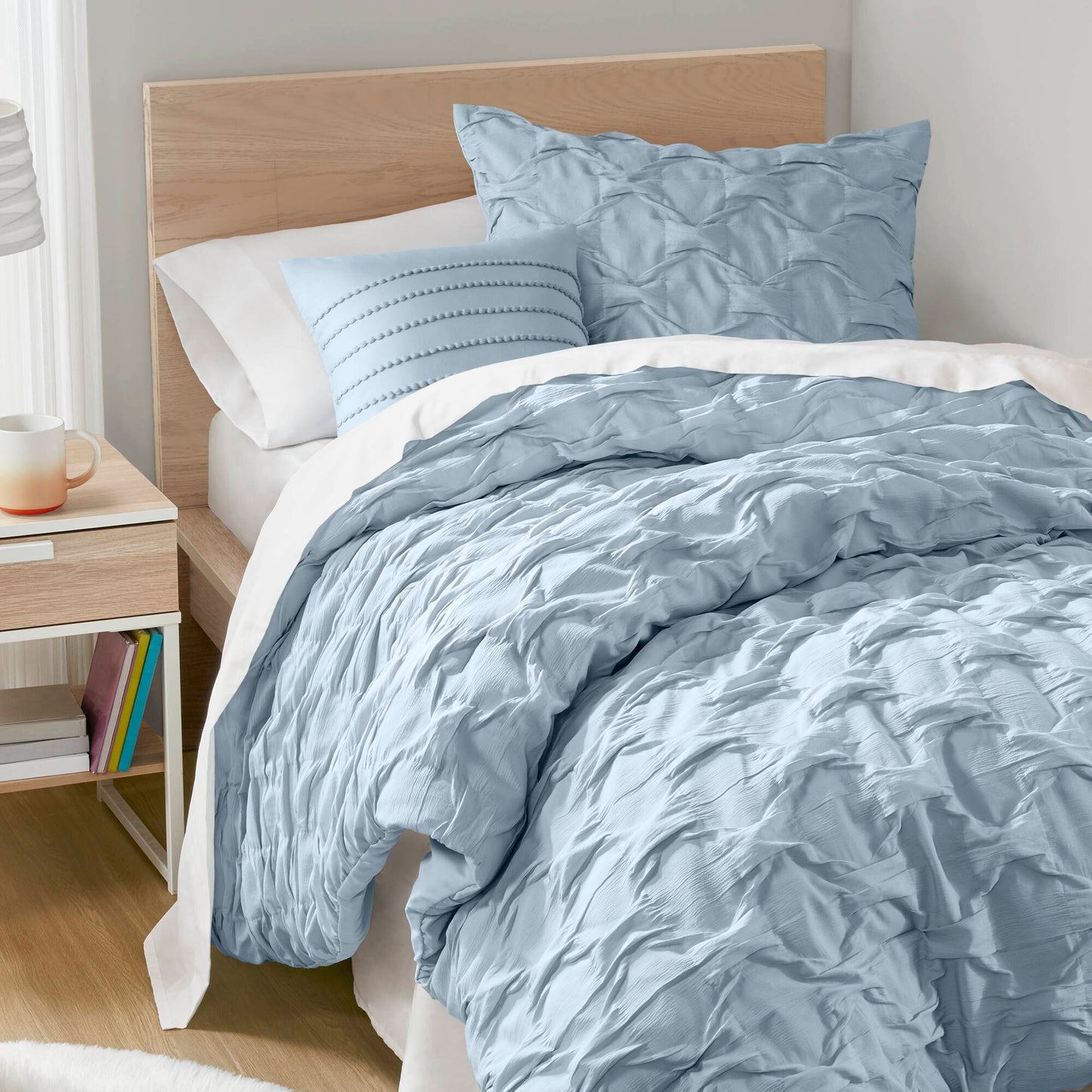 Bailey Diamond Pucker Woven Comforter Set