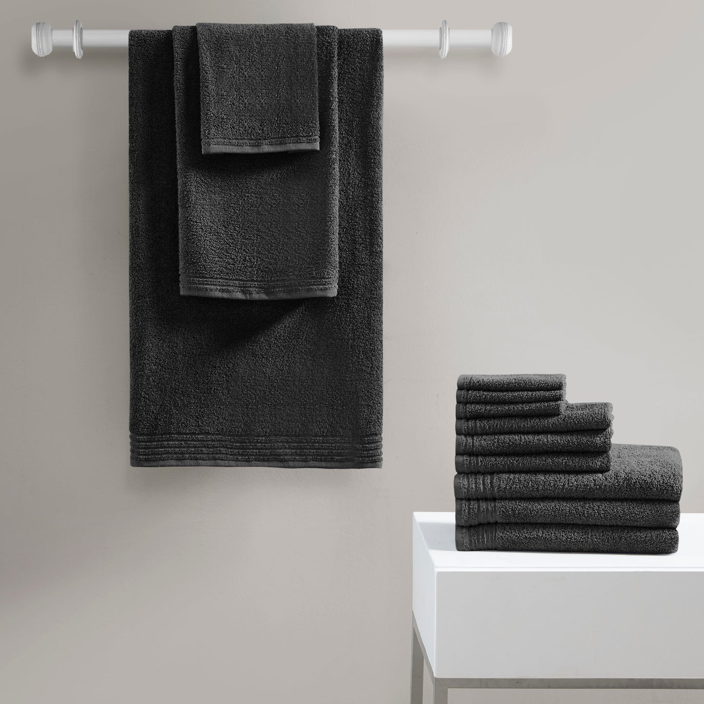 510 Design 100% Cotton Quick Dry 12 Piece Bath Towel Set
