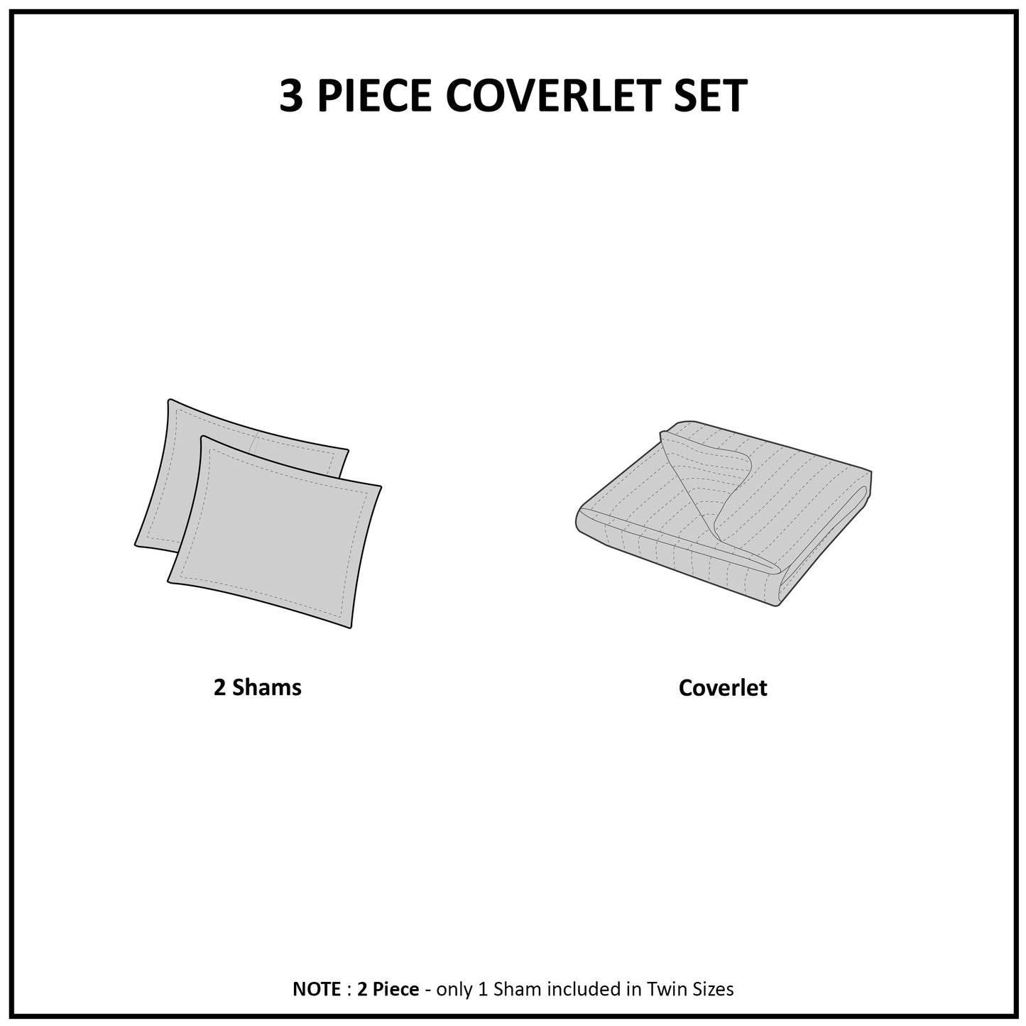 510 Design 3 Piece Reversible Quilt Set