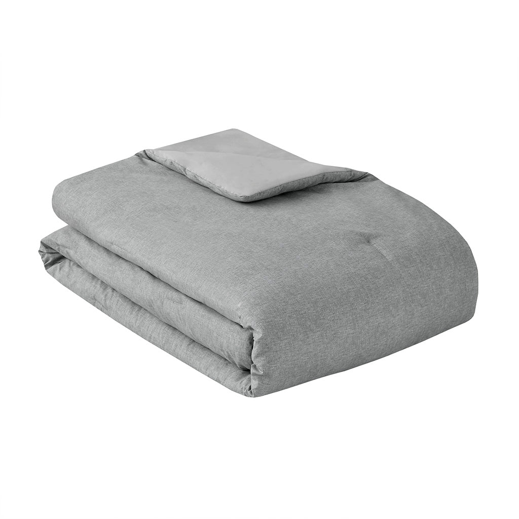 Camden Chambray Print Microfiber Comforter Set with Bed Sheets