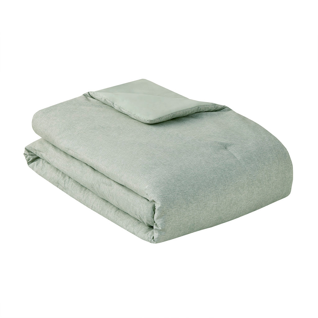 Camden Chambray Print Microfiber Comforter Set with Bed Sheets
