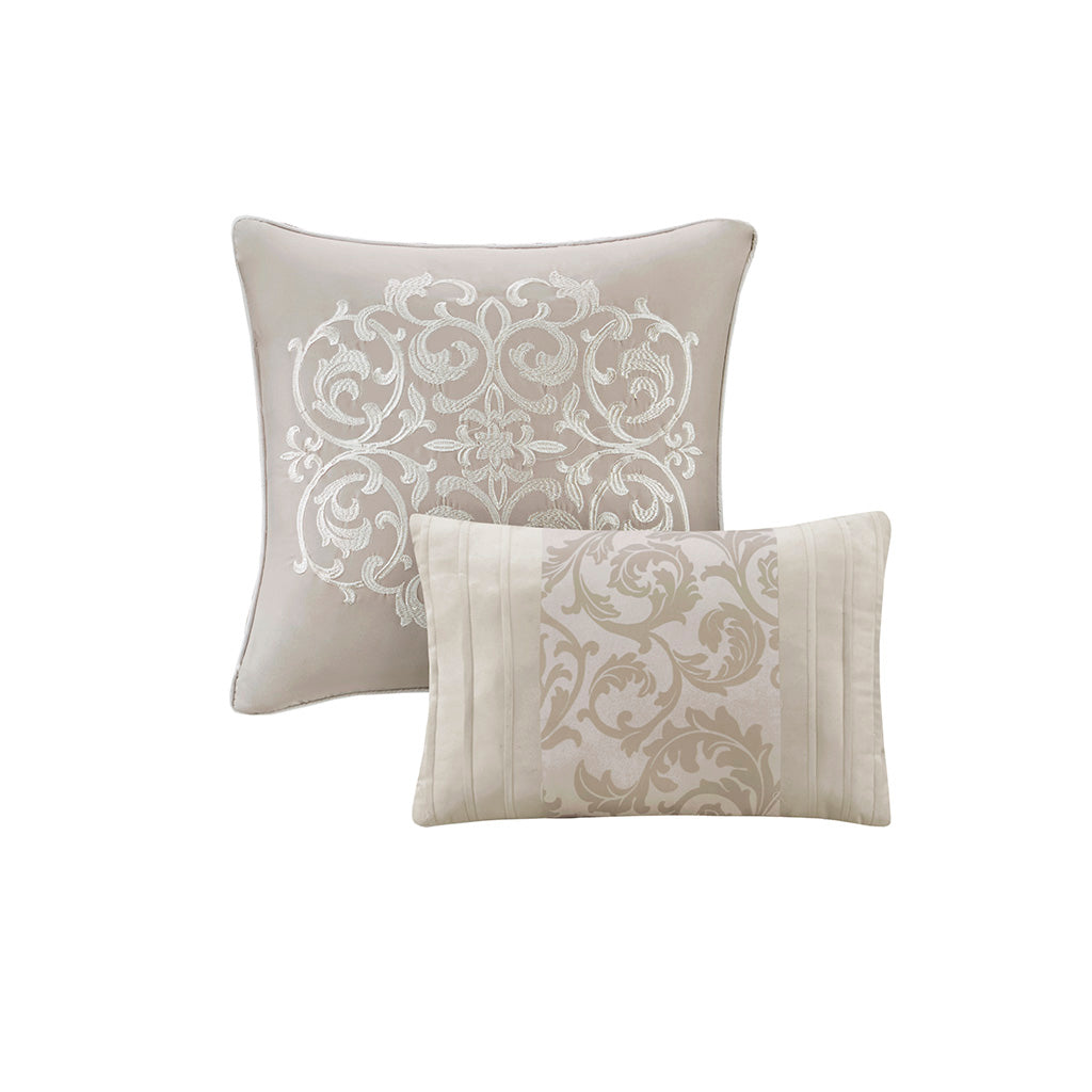 510 Design Embroidered 8 Piece Comforter Set