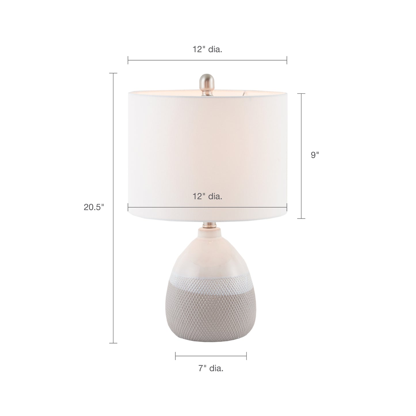 510 Design Ceramic Textured Table Lamp
