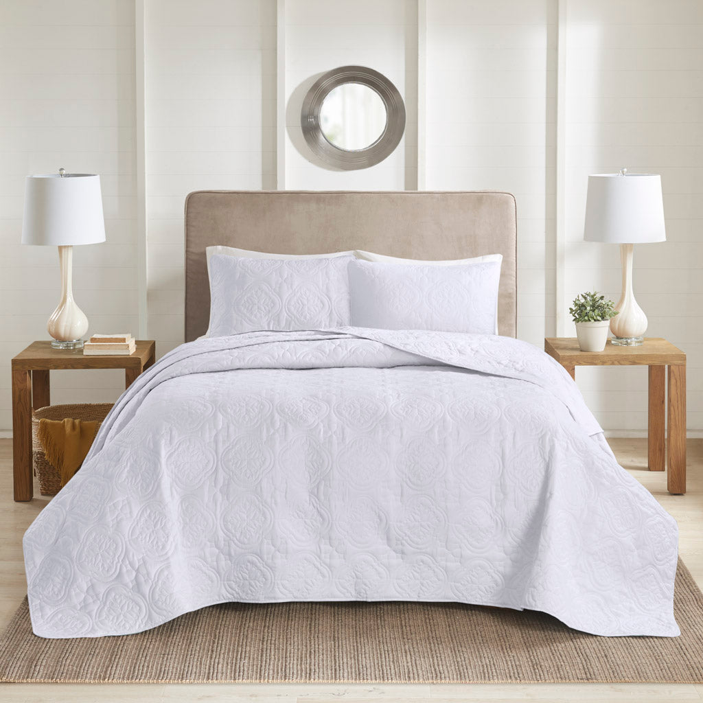 510 Design 3 Piece Reversible Bedspread Set
