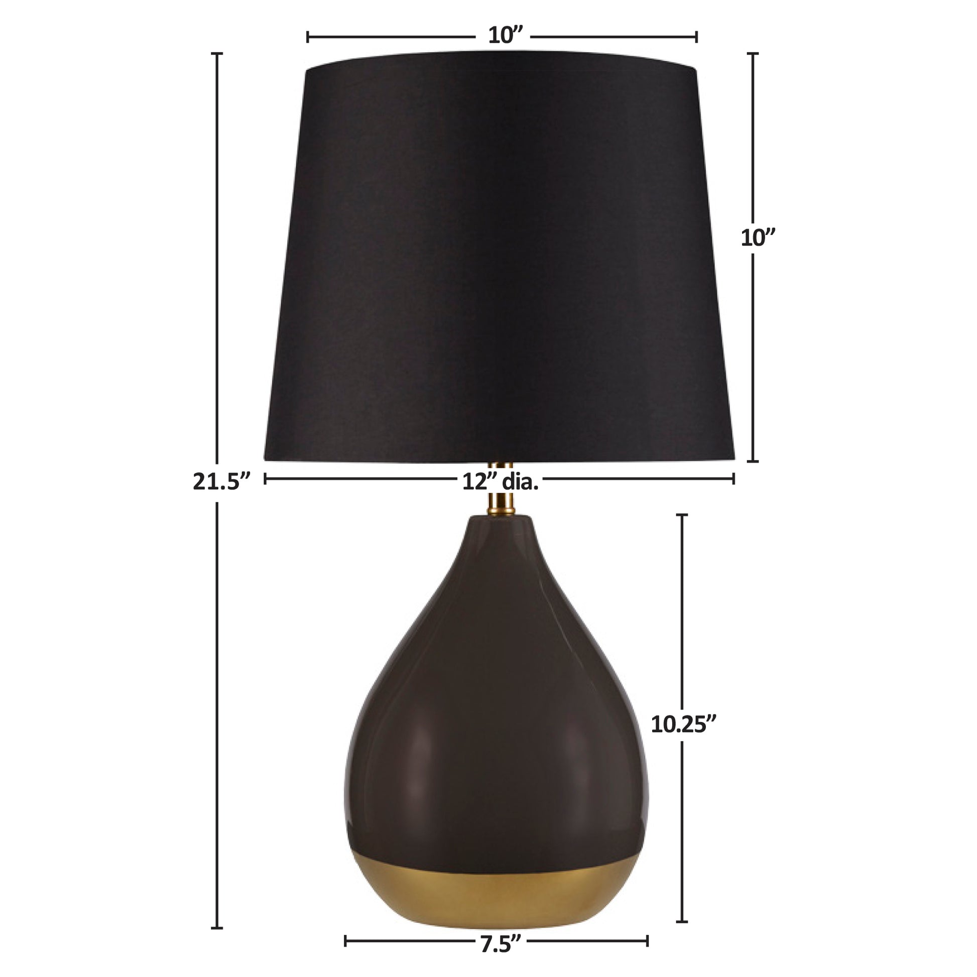 510 Design 2-Tone Ceramic Table Lamp Set of 2