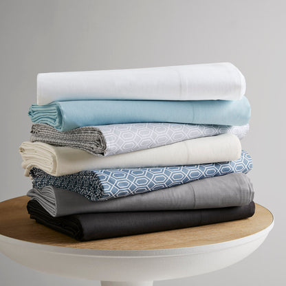 510 Design 100% Cotton Solid Sheet Set