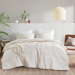 Porter Soft Washed Pleated Comforter Set