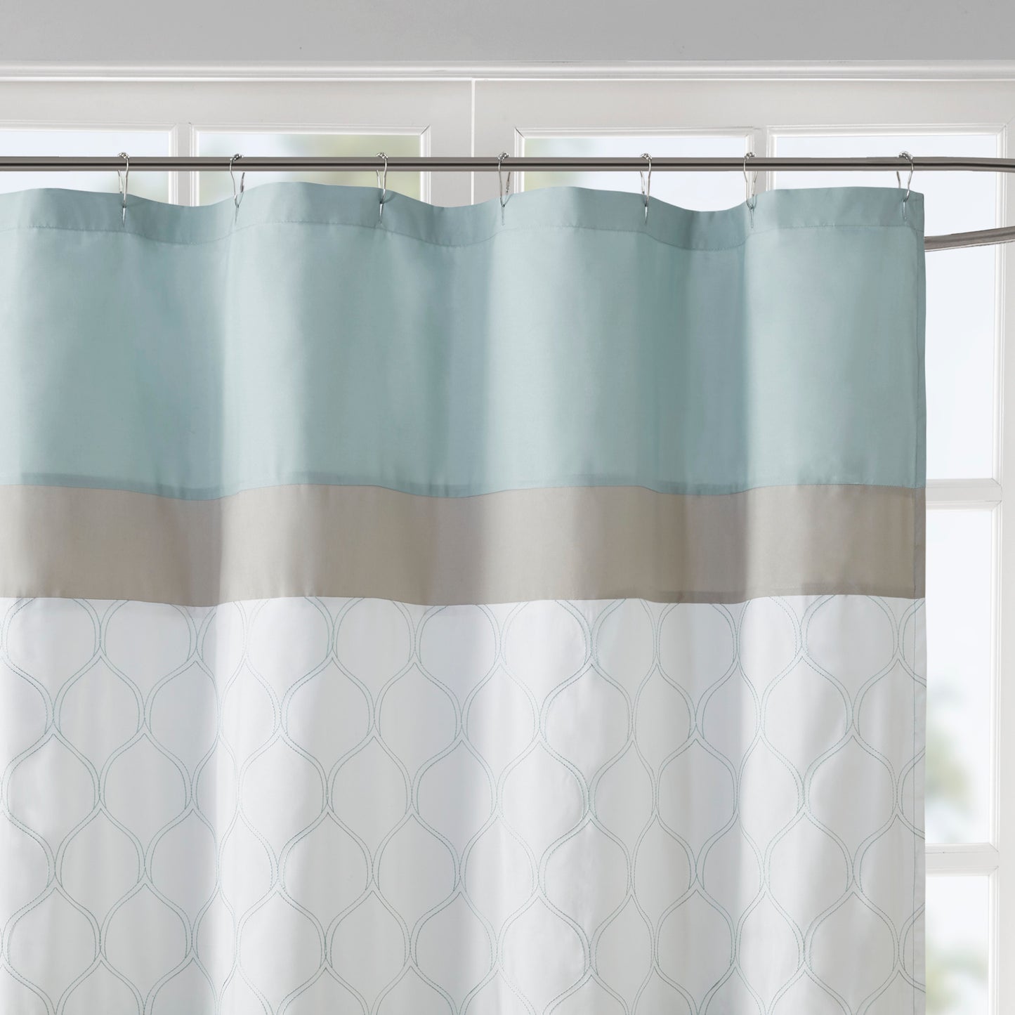 510 Design Printed and Embroidered Shower Curtain