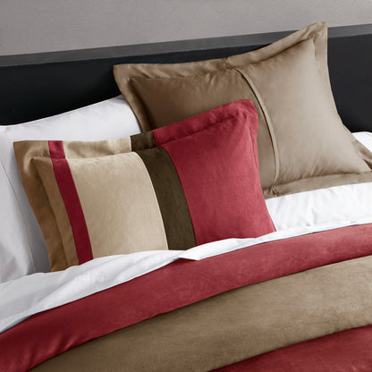 Comfort Spaces Pieced Faux Suede Comforter Set