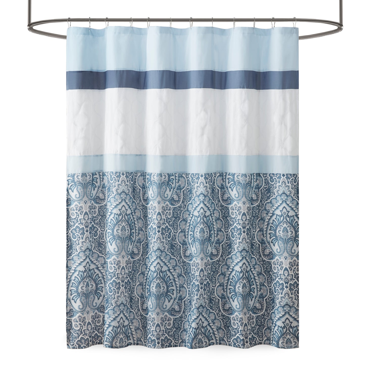 510 Design Printed and Embroidered Shower Curtain