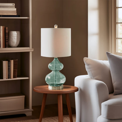 510 Design Curved Glass Table Lamp, Set of 2