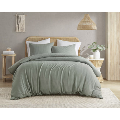 Comfort Spaces Waffle Weave Textured Comforter Set