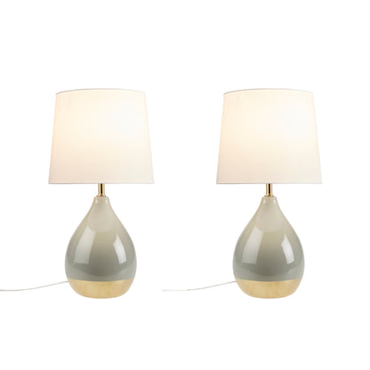 510 Design 2-Tone Ceramic Table Lamp Set of 2