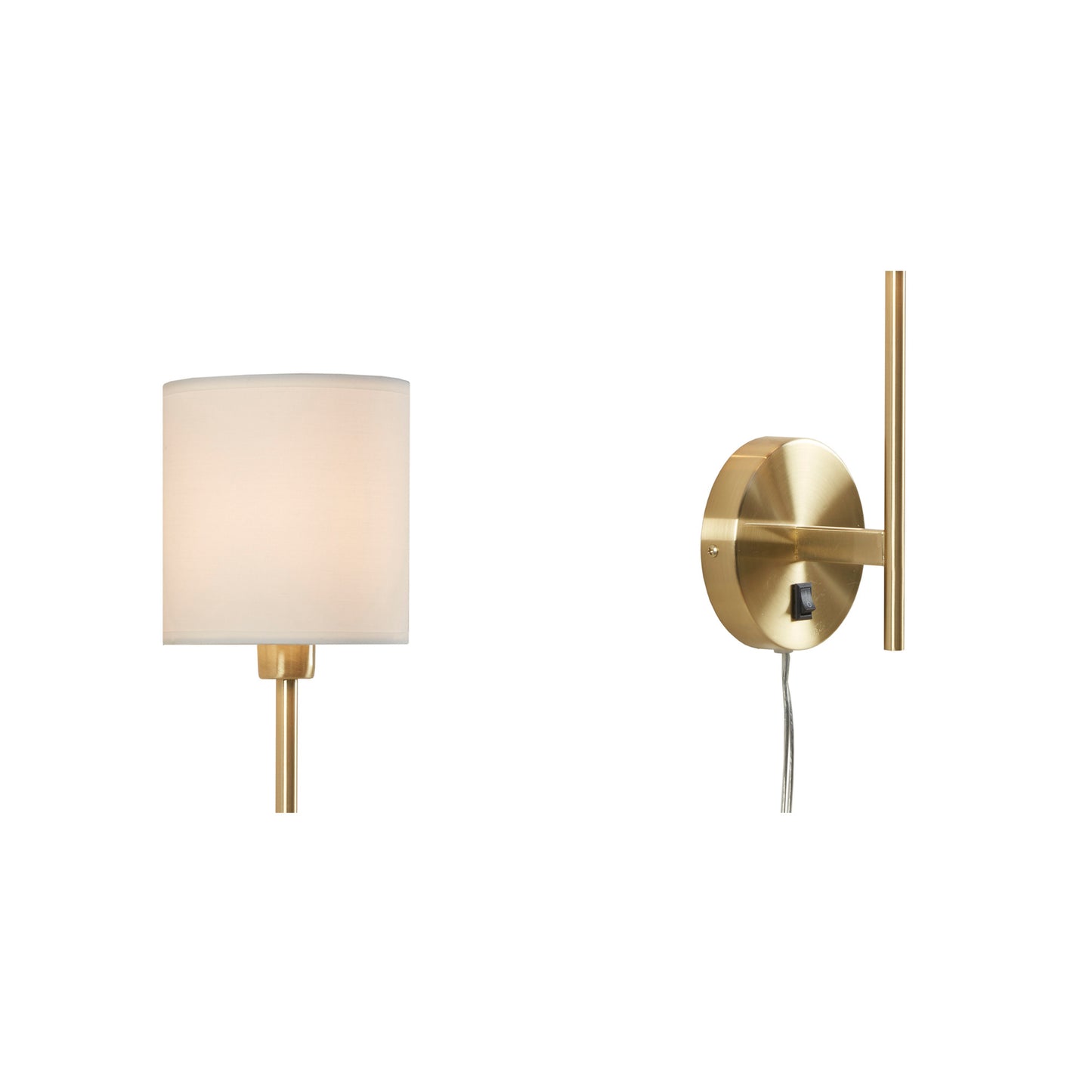 510 Design Metal Wall Sconce with Cylinder Shade, Set of 2