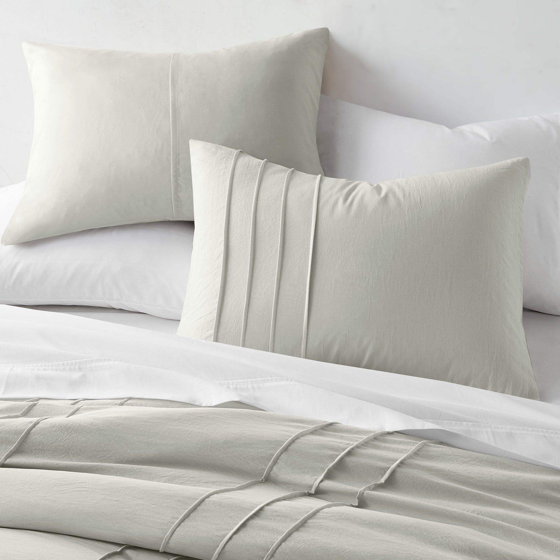 Comfort Spaces Soft Washed Pleated Comforter Set