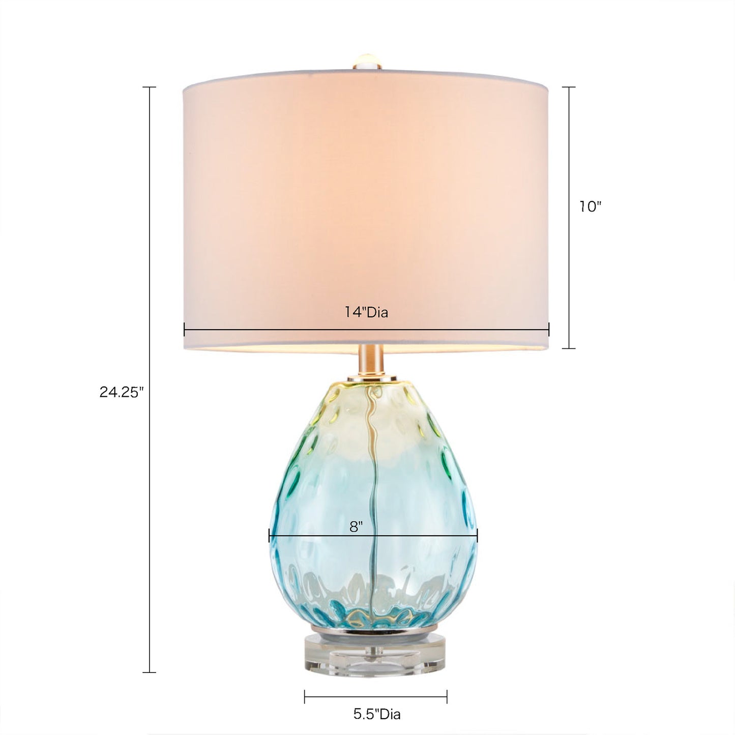 510 Design Ombre Glass Table Lamp