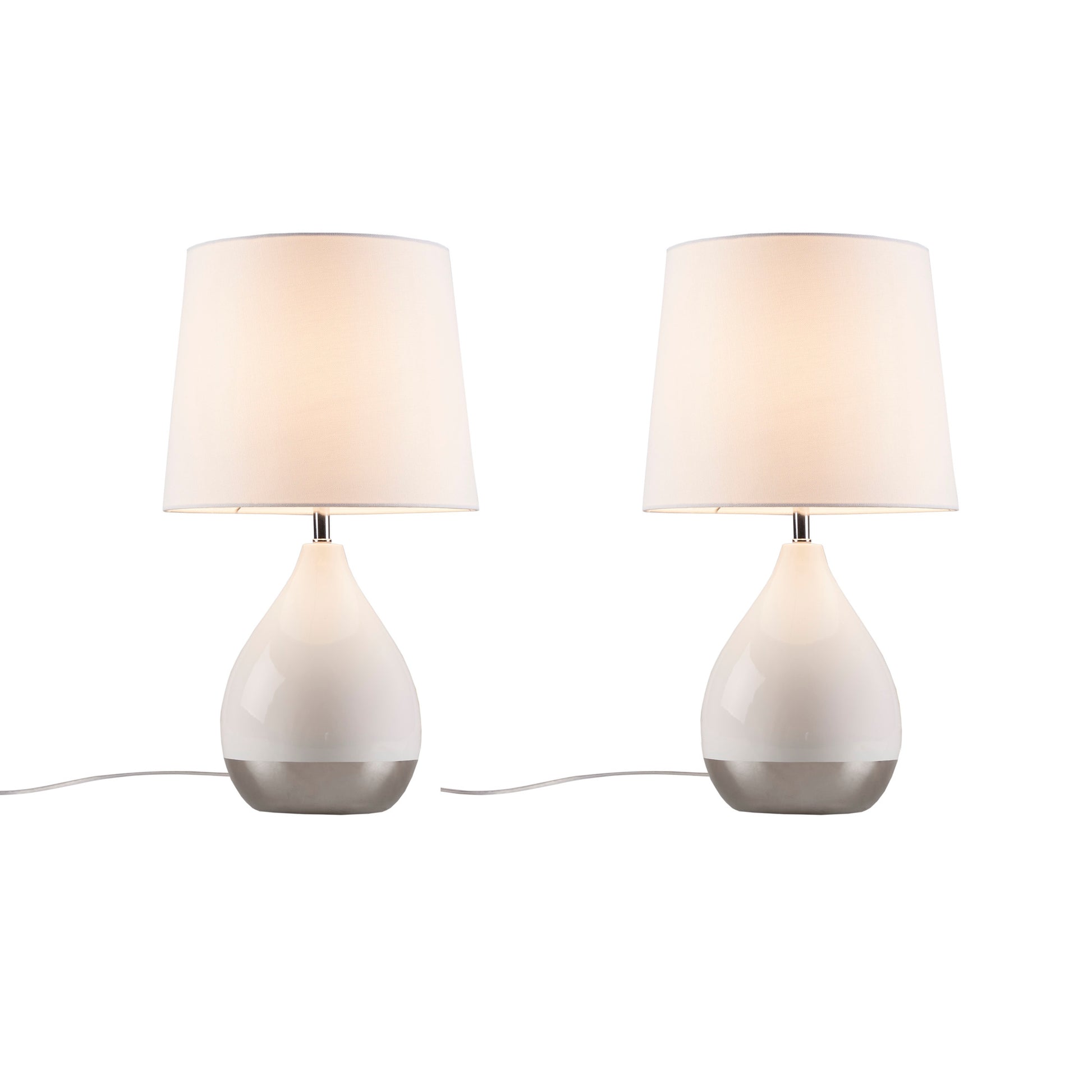 510 Design 2-Tone Ceramic Table Lamp Set of 2