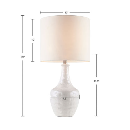 510 Design Textured Ceramic Table Lamp