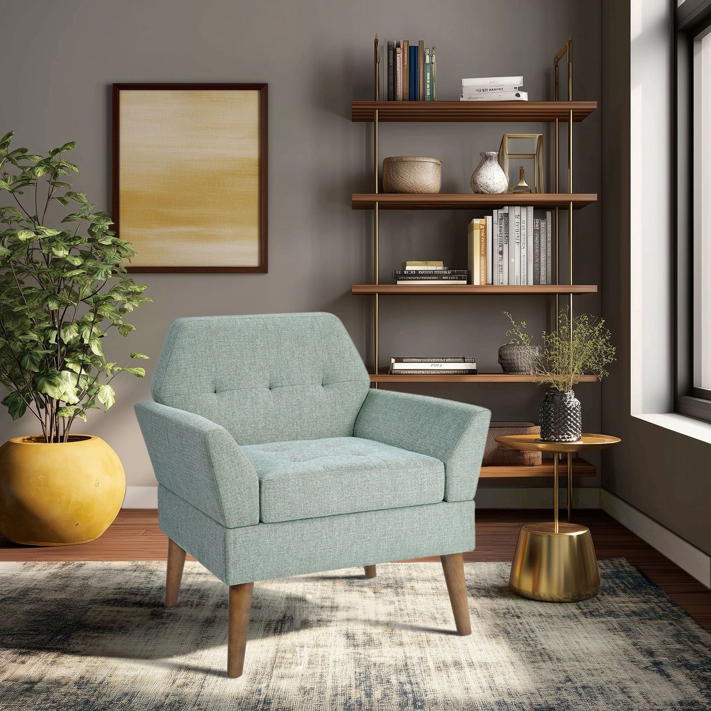 Newtin Mid-Century Modern Lounge Chair