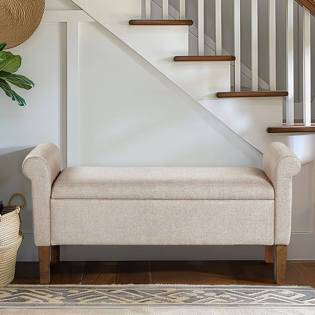 Aubrey Upholstered Storage Bench