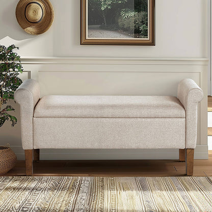 Aubrey Upholstered Storage Bench