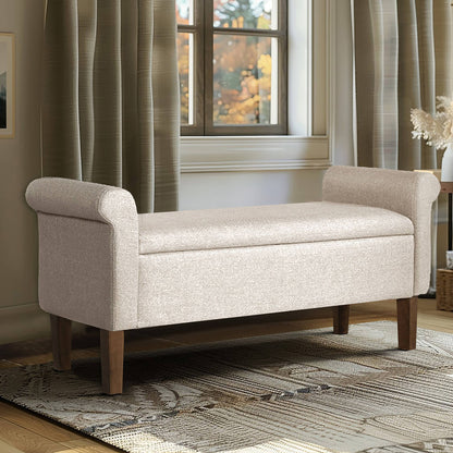 Aubrey Upholstered Storage Bench