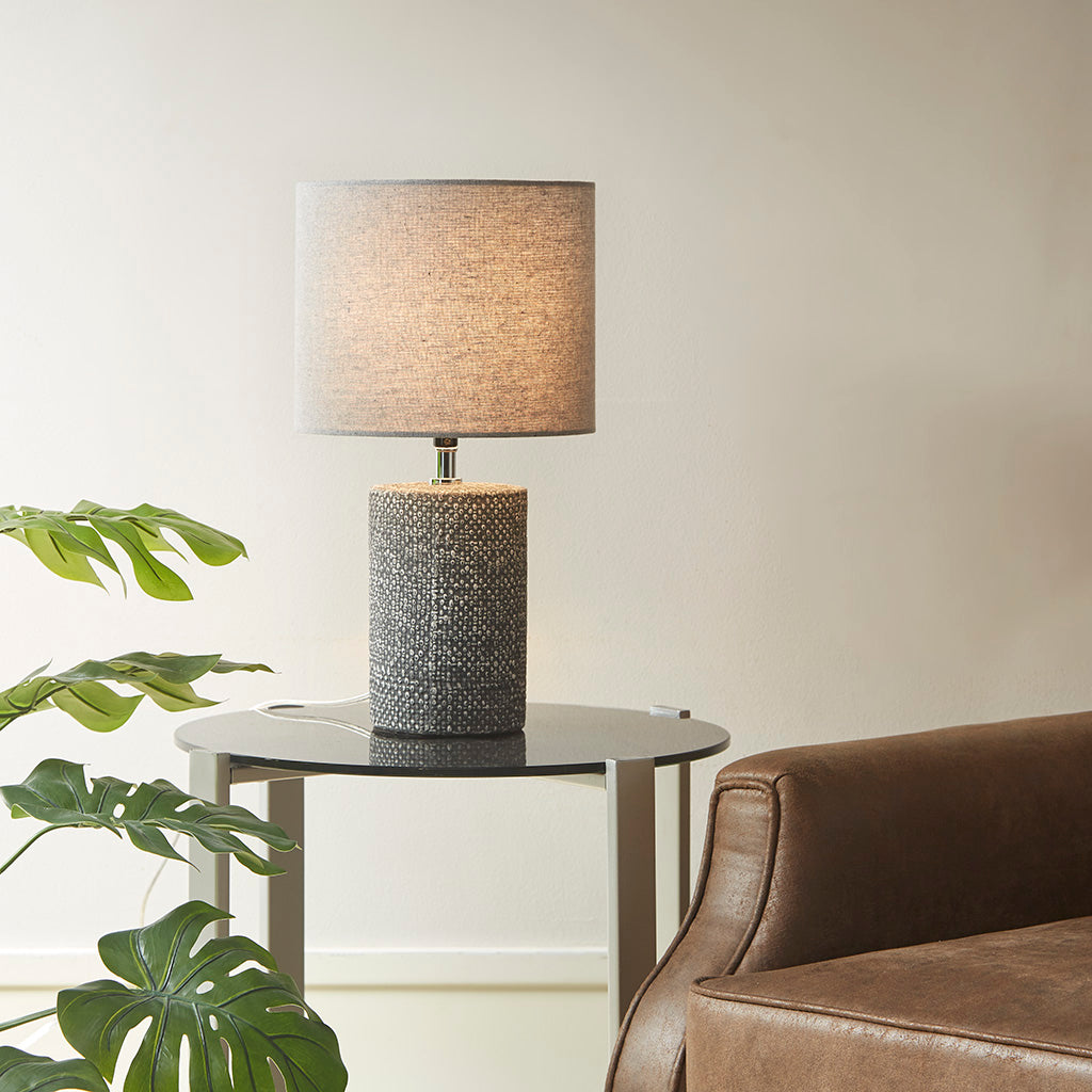 Bayard Embossed Ceramic Table Lamp