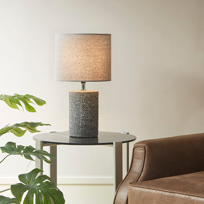 Bayard Embossed Ceramic Table Lamp