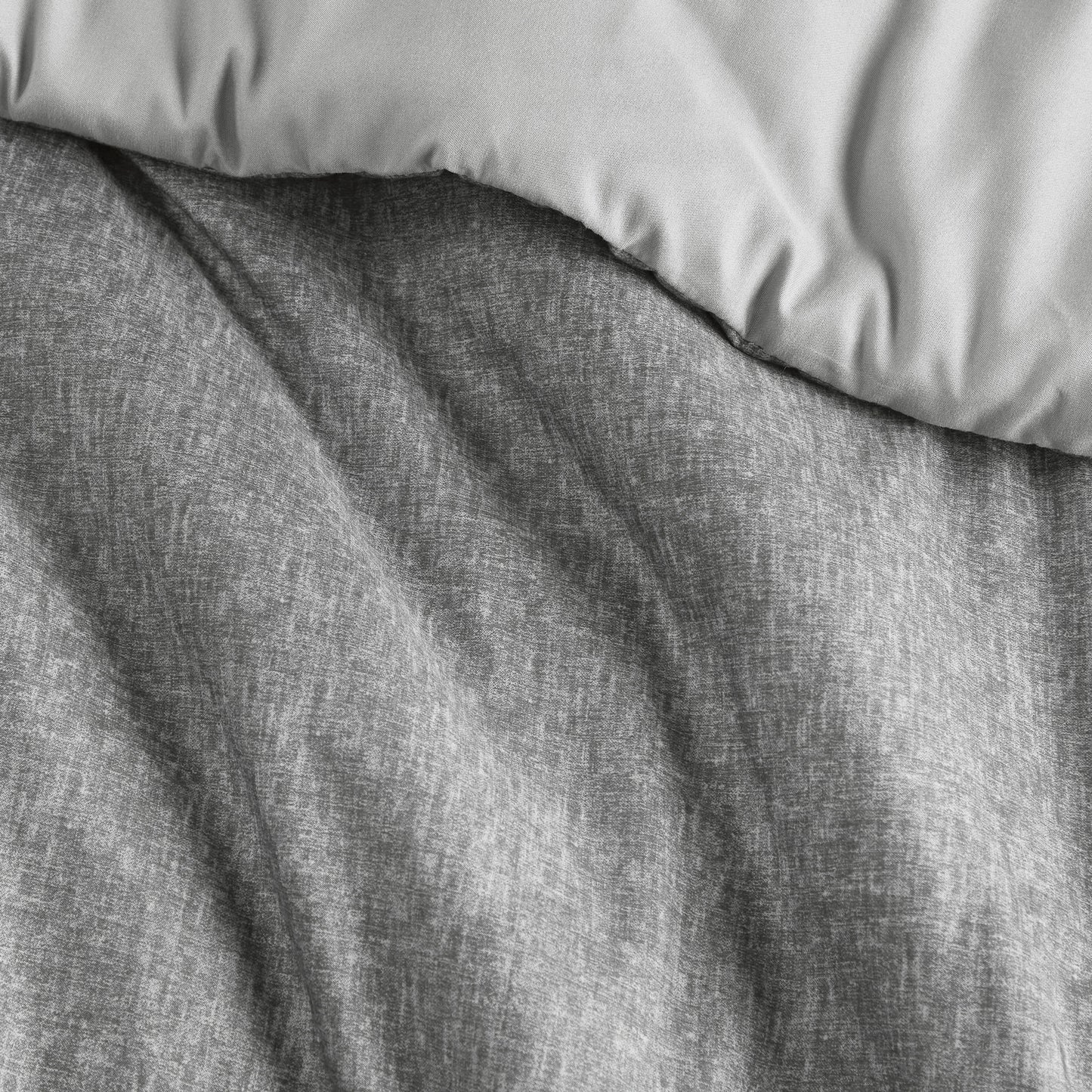 Camden Chambray Print Solid Comforter Set